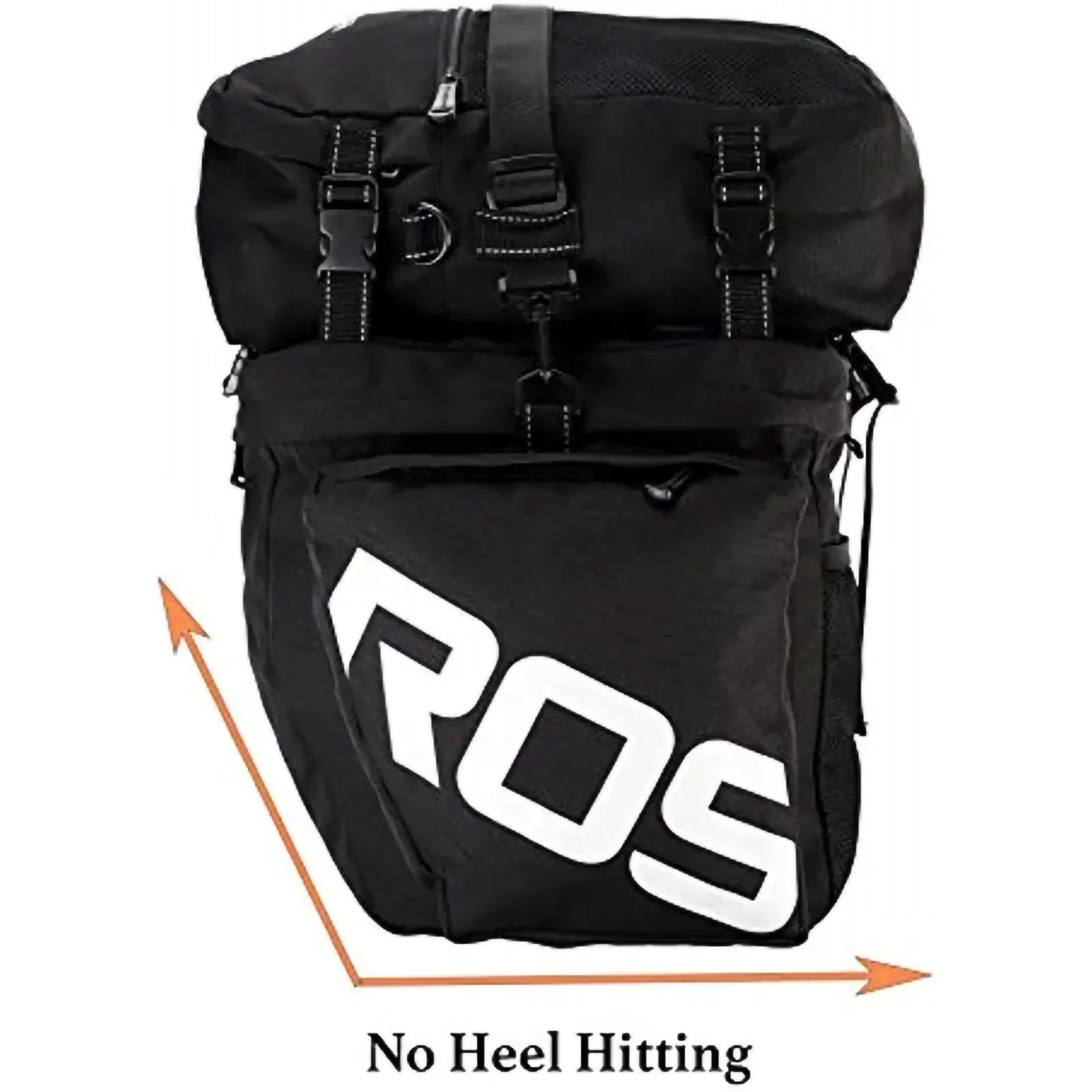 3-in-1 Bicycle Pannier Bags, Waterproof Rear Rack Cargo Carrier - Image 9
