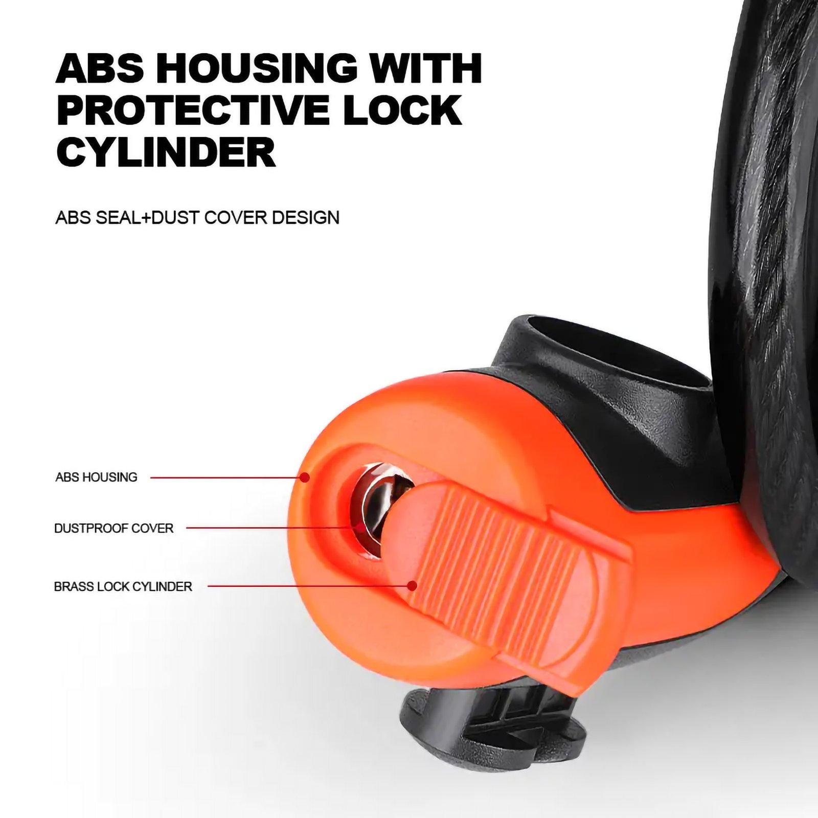 Weatherproof Anti-Theft Bike Cable Lock with Mounting Bracket - Image 7