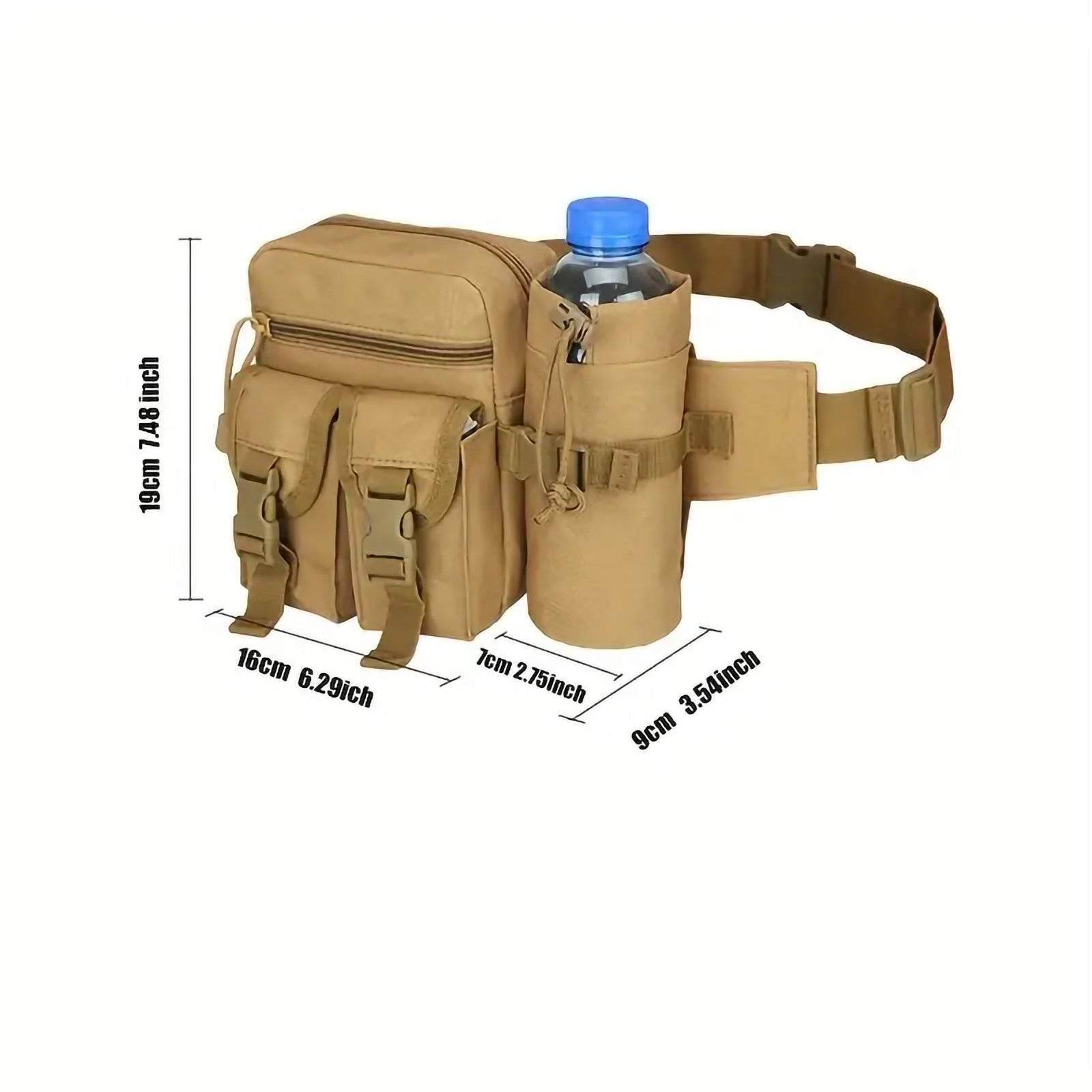 Multi Functional Hiking Waist Pack With Water Cup Case - Image 5