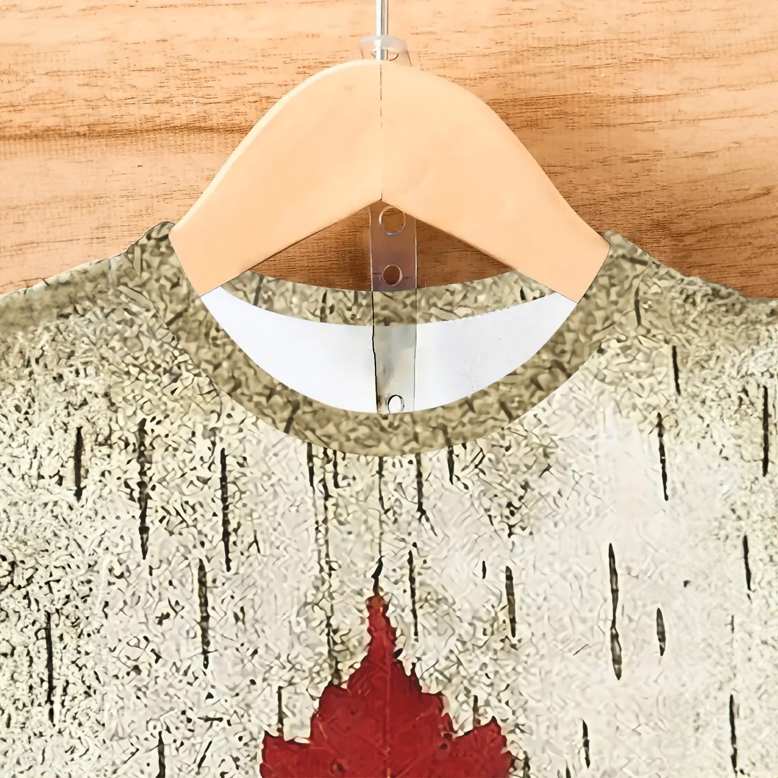 Men’s Maple Leaf Print T-shirt - Image 4