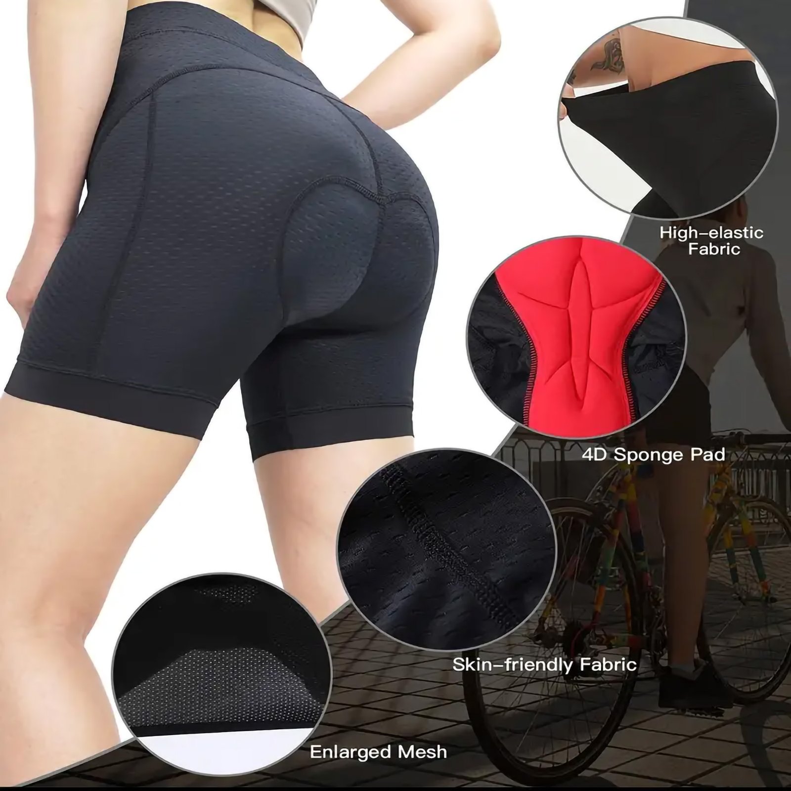 Breathable Stretchy Cycling Sports Shorts - Image 4