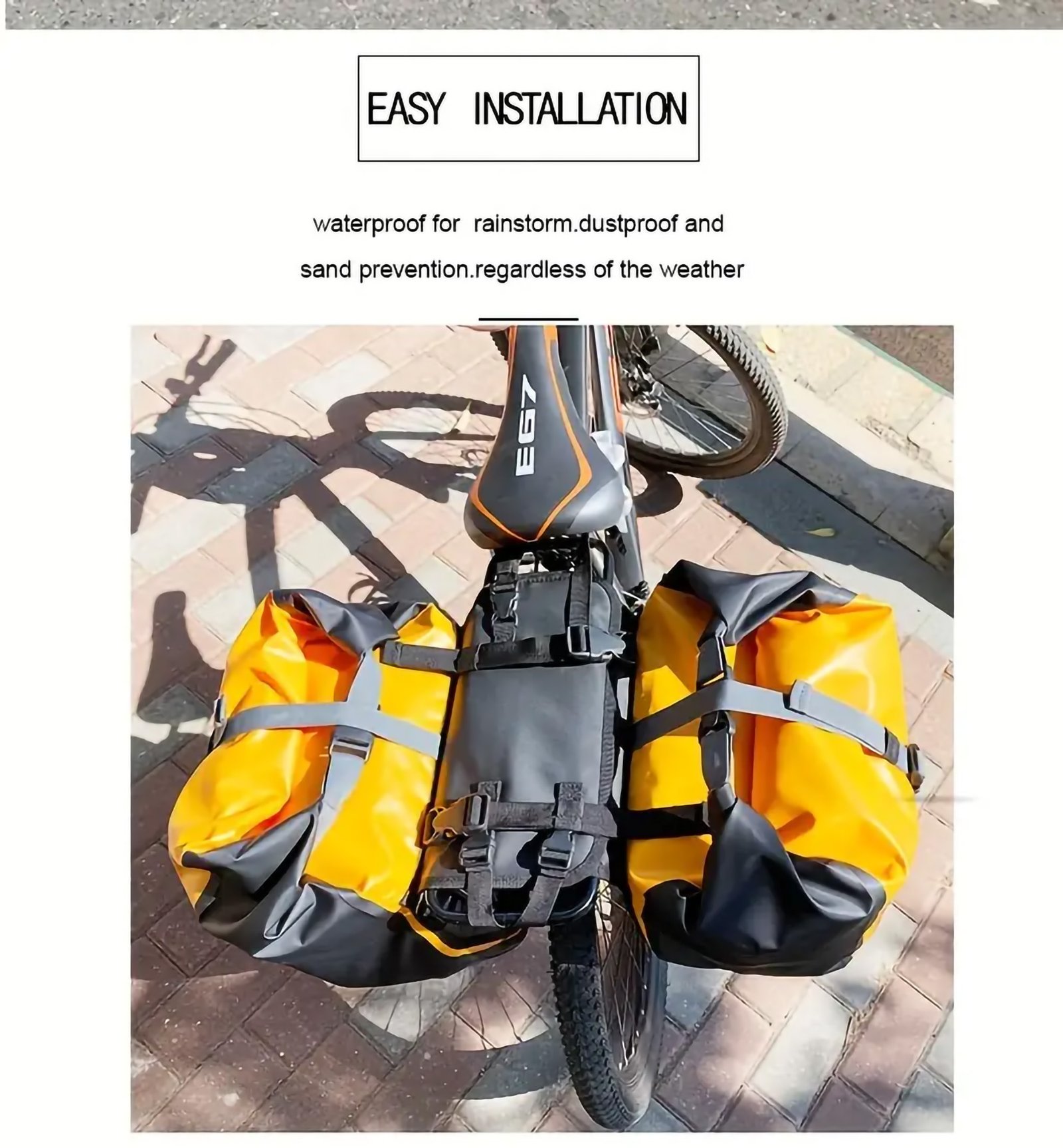 Bike Pannier Bag With Large Capacity, Bike Rack Bag - Image 11