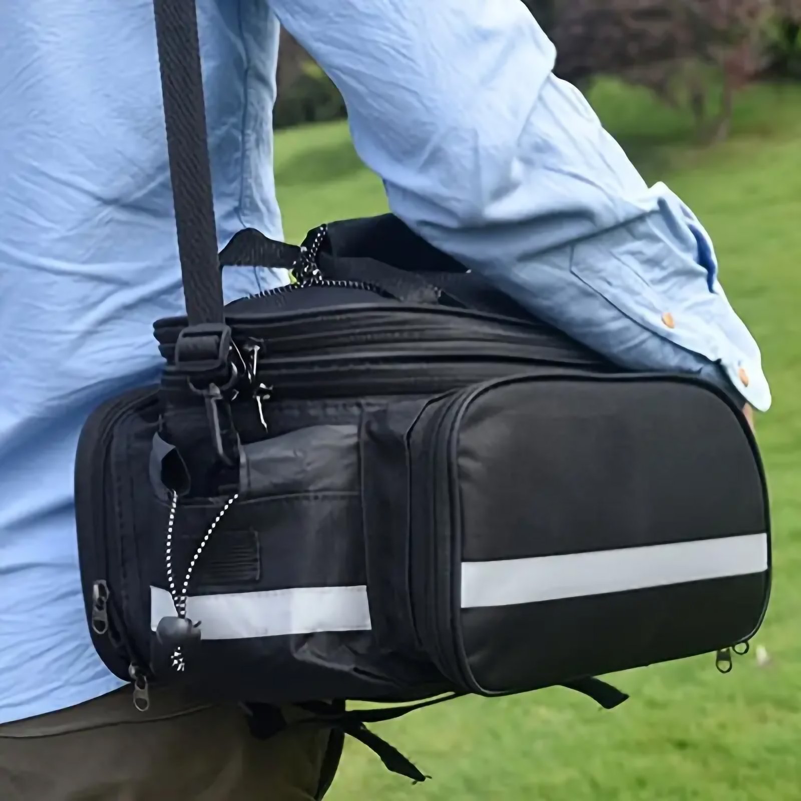 Bicycle Mountain Bike Rear Seat Bag, Large Capacity - Image 4