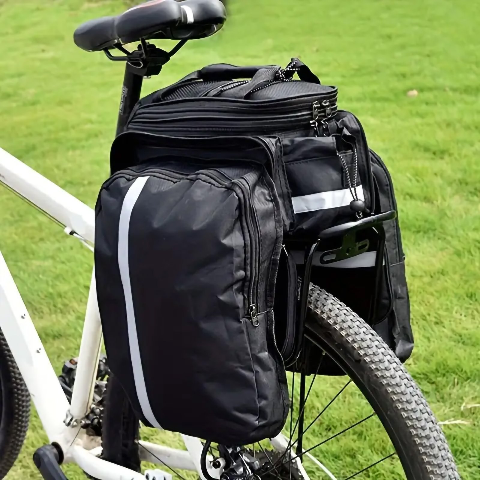 Bicycle Mountain Bike Rear Seat Bag, Large Capacity - Image 9