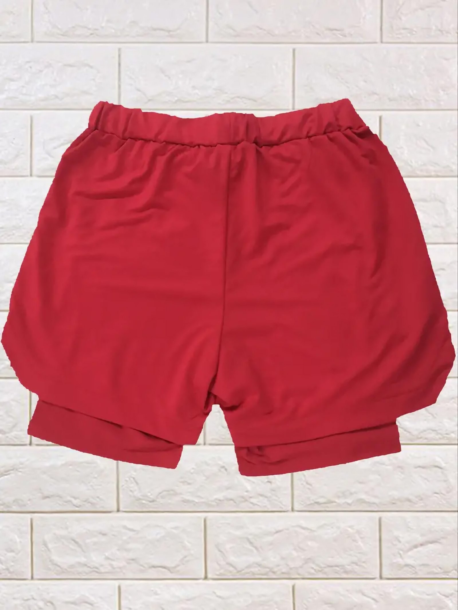 Solid 2 In 1 Shorts For Riding Sports Outdoor Fitness - Image 4