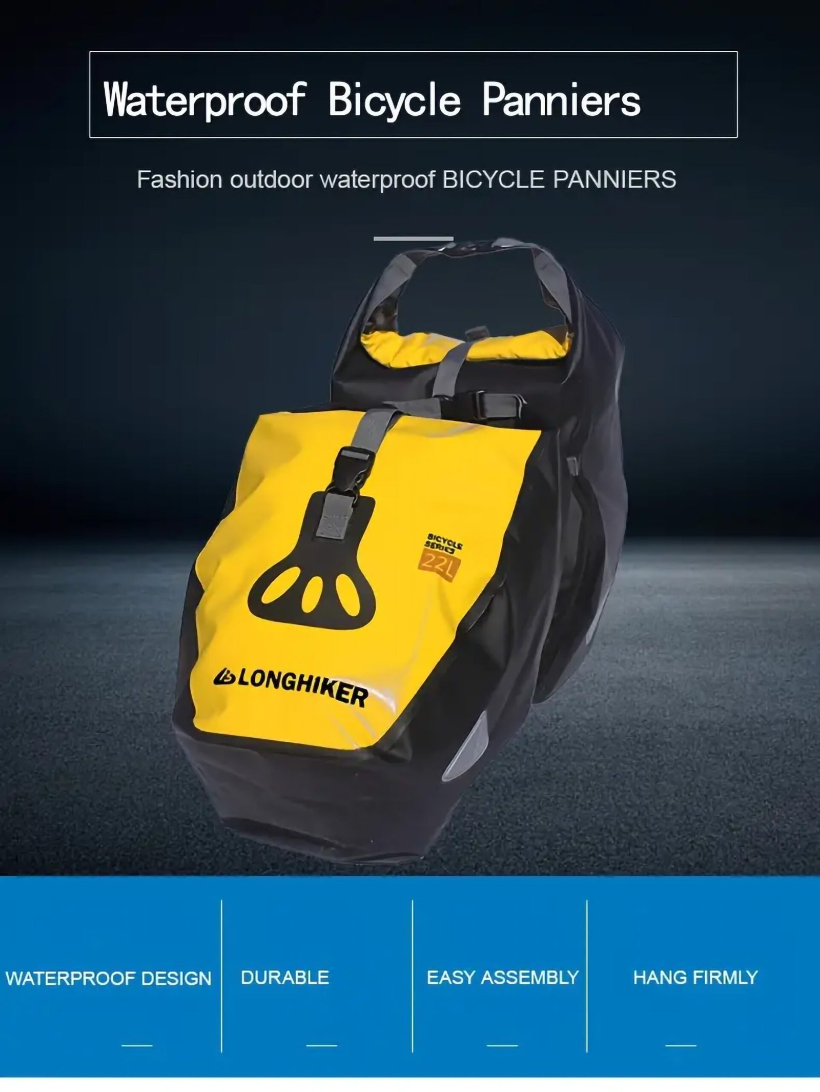 Bike Pannier Bag With Large Capacity, Bike Rack Bag - Image 15