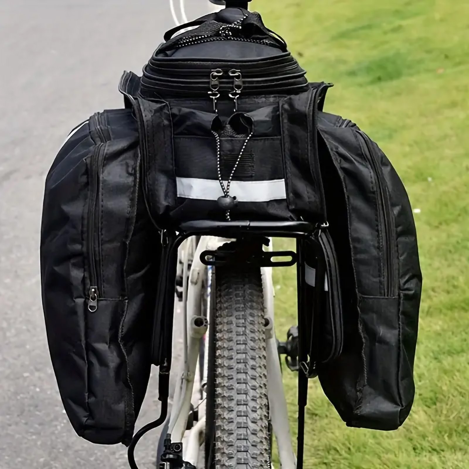 Bicycle Mountain Bike Rear Seat Bag, Large Capacity - Image 8