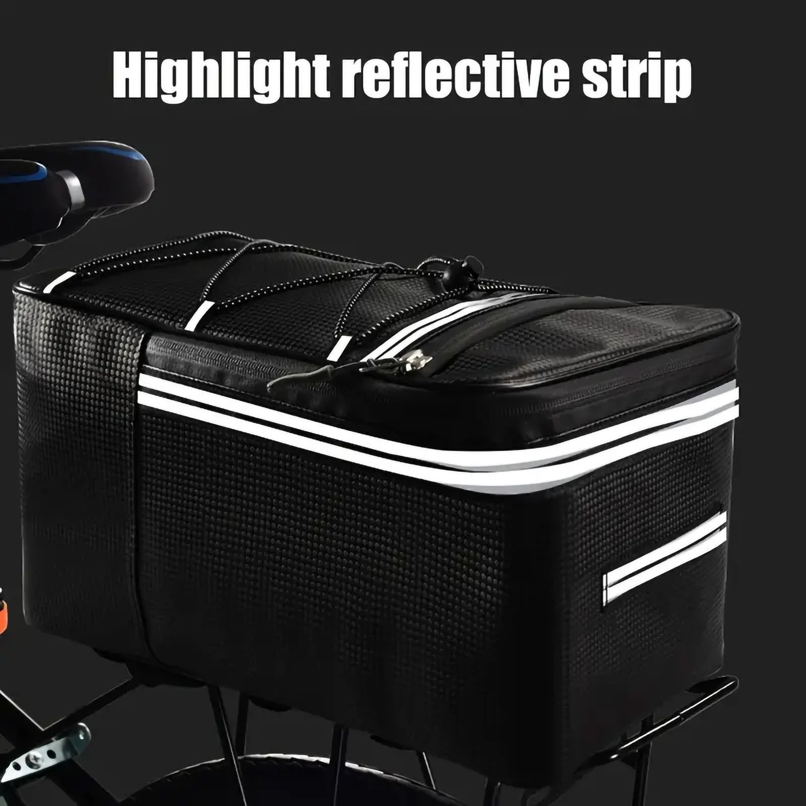 Bike Rear Rack Bag, Waterproof Bicycle Trunk Carrier - Image 8