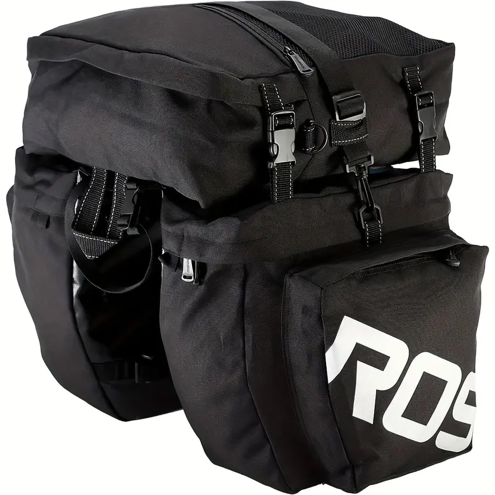 3-in-1 Bicycle Pannier Bags, Waterproof Rear Rack Cargo Carrier - Image 10
