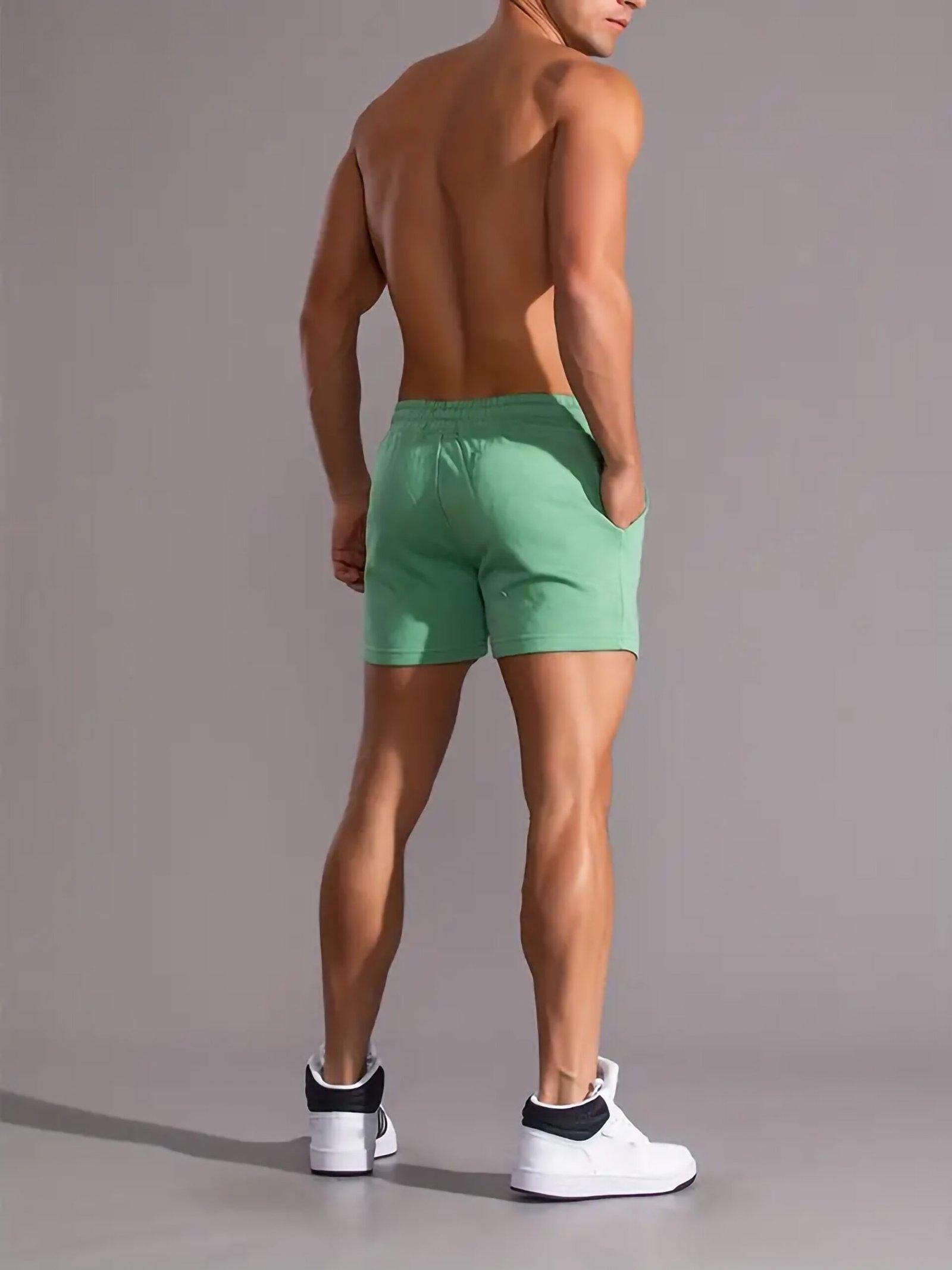 Letter Print Comfy Shorts, Men’s Casual Short - Image 5