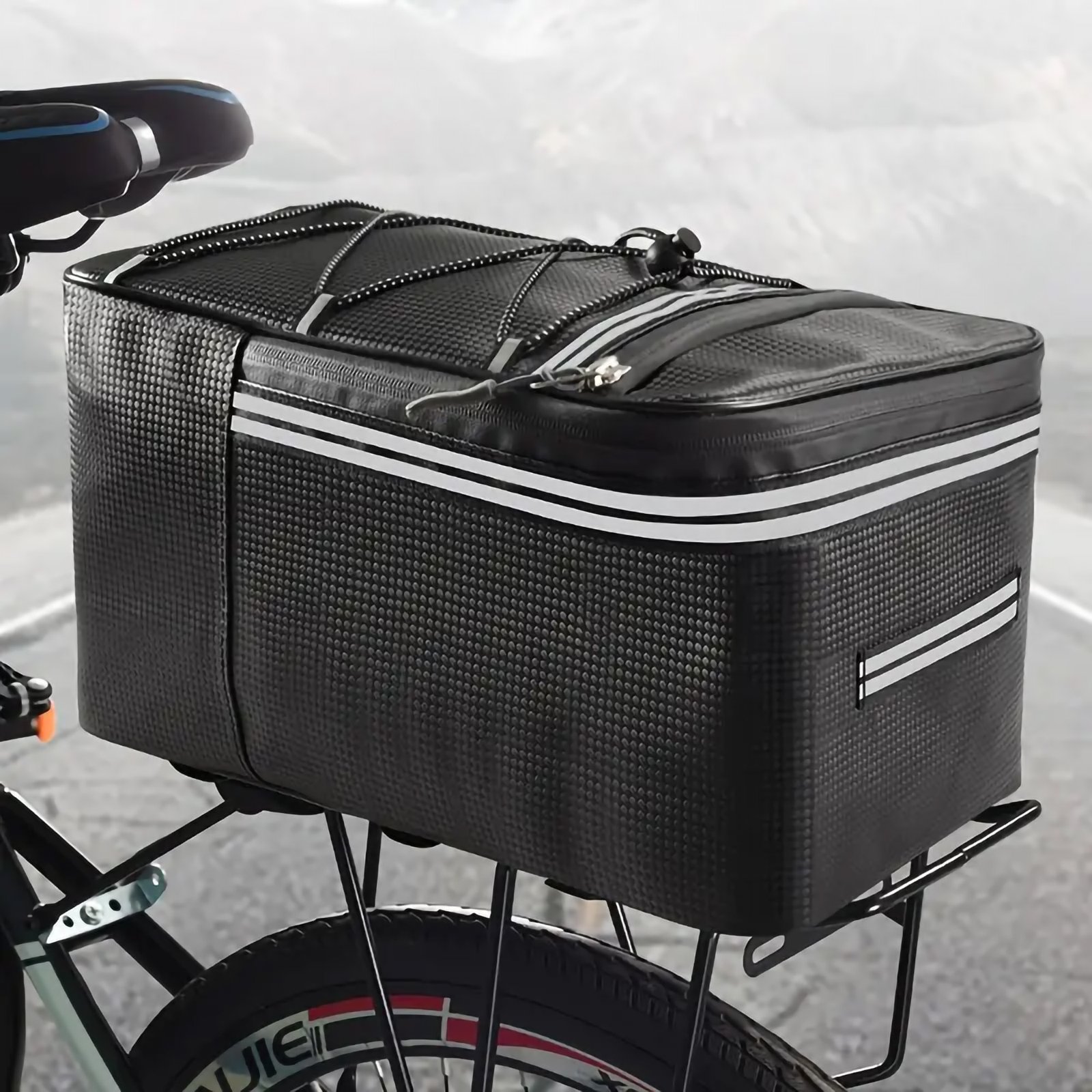 Bike Rear Rack Bag, Waterproof Bicycle Trunk Carrier - Image 4